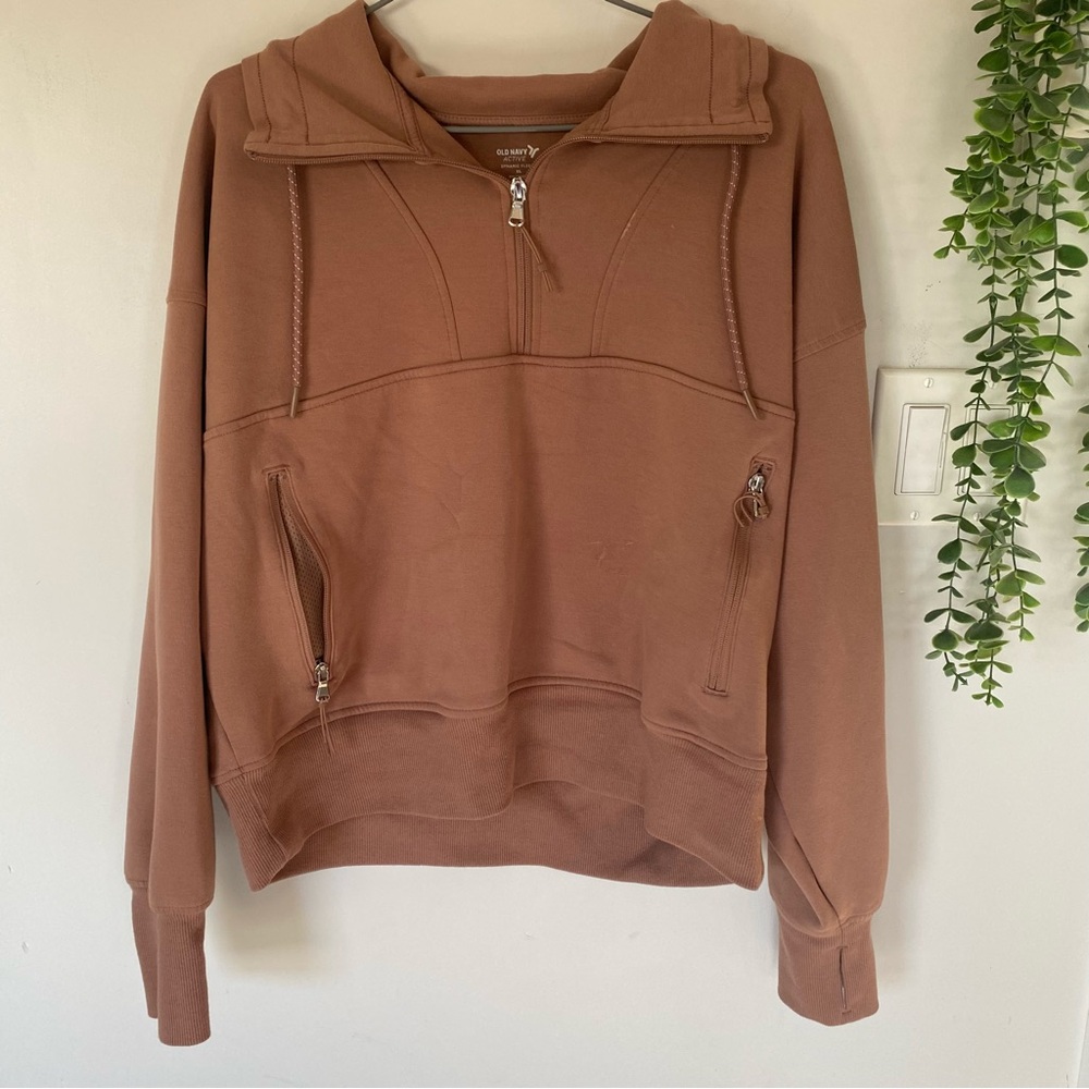 Old Navy Brown Hoodie Sweatshirt